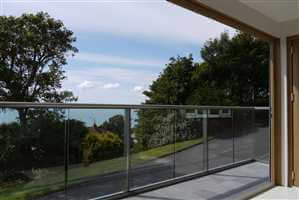 Glass Balustrade with stunning view in Kent