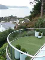 Isle of man views from curved Royal Chrome aerofoil balcony