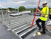 Putting a balcony onto a flat roof after you have finished waterproofing