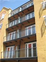 large glass balcony runs Gravesend, Kent