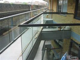 clear glass balconies london