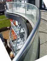 Royal Chrome curved balustrade - Balcony 1 System
