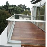 glass balustrades on penthouse Hereford 