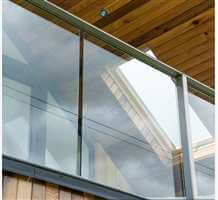 Clear Glass Balustrade on impressive house in Worcestershire