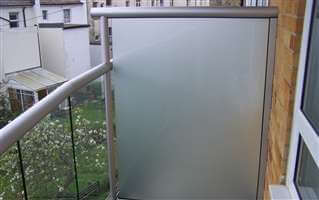 Large Privacy Screen with opaque glass