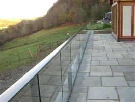 long glass balustrade