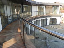 curved glass balcony curved doors eclipse house