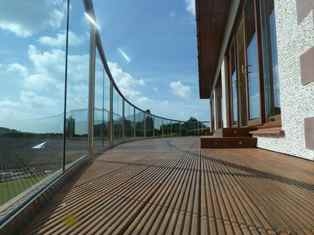 Curved Glass Balcony by Balcony Systems Curved Glass Suppliers