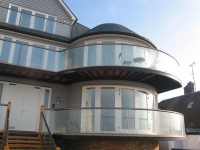 Cladded house with Semi-Frameless Glass Balustrade