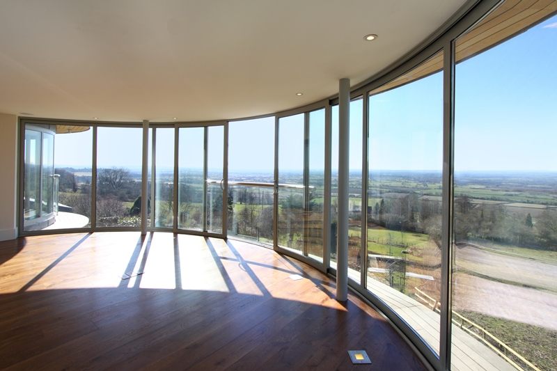 Stunning view from Curved Glass Patio Doors