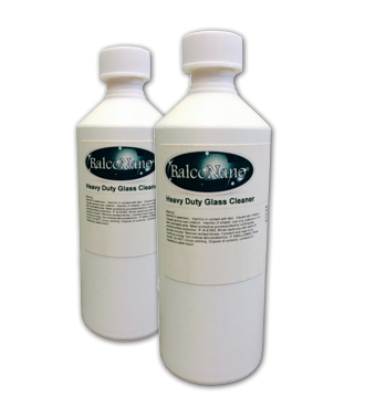 Heavy Duty Glass Cleaner bottles for use before applying self-cleaning coating