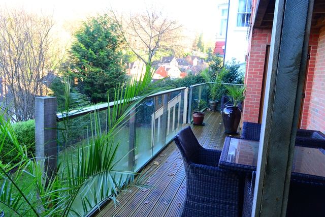 balcony in surrey garden view