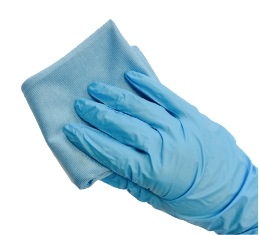 Wear the Nitrile glove for protection when cleaning the glass and applying the self-cleaning coating