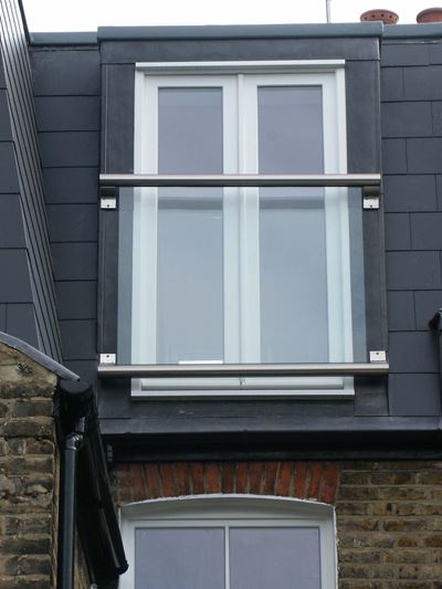 Mirror Juliet Balcony installed on a flat roofed property