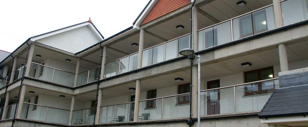 Glass Balconies apartments in Isle of Man