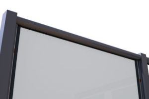 Replace the full length glazing bead on the handrail