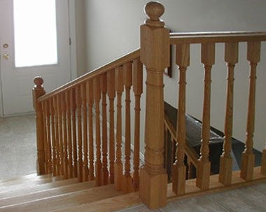 Wooden Balustrade for Stairs