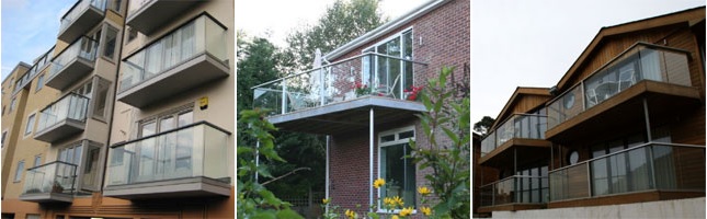 glass balconies