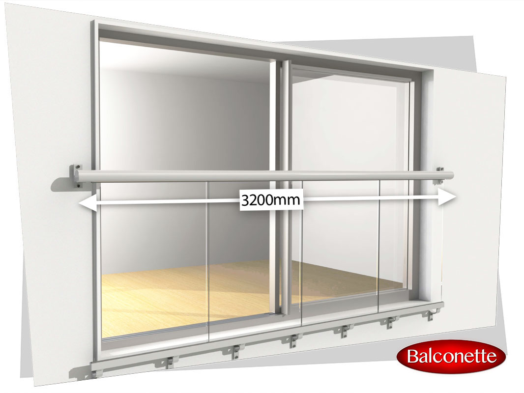 3200mm wide Juliet Balcony