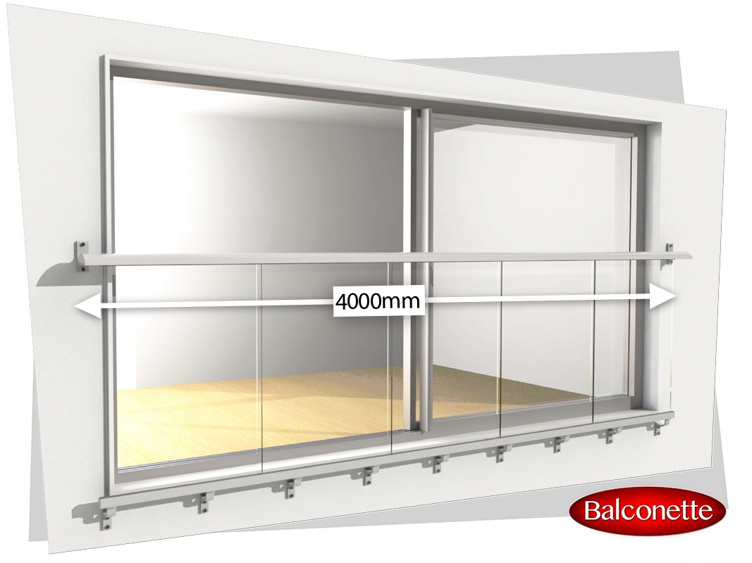 4000mm wide Juliet Balcony